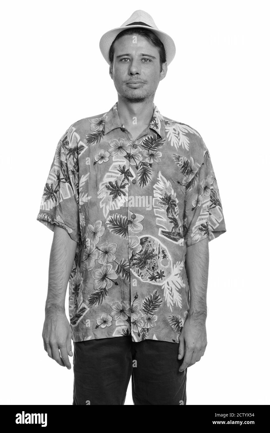 Portrait von schönen touristischen Mann bereit für den Urlaub Stockfoto Portrait von schönen touristischen Mann bereit für den Urlaub Stockfoto