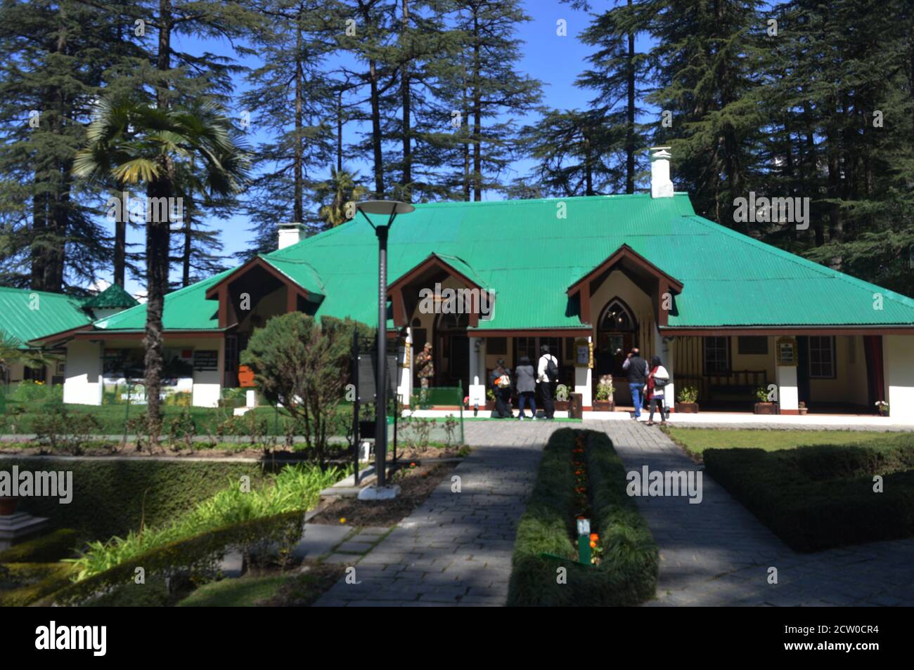 Nahaufnahme des Army Heritage Building and Museum in Shimla, Himachal Pradesh, selektive Fokussierung Stockfoto