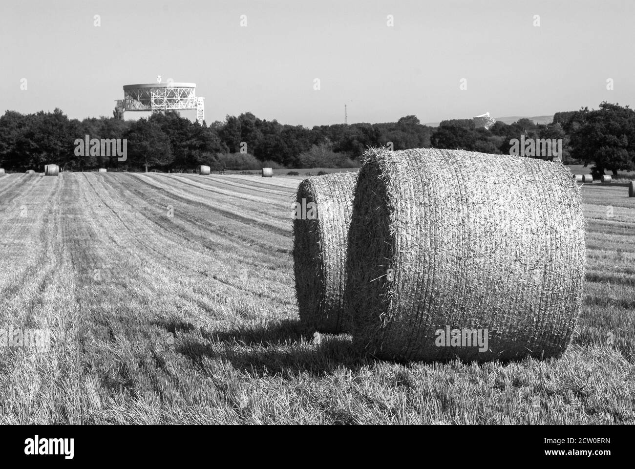 Hay Bailing - Goostrey, Cheshire Stockfoto