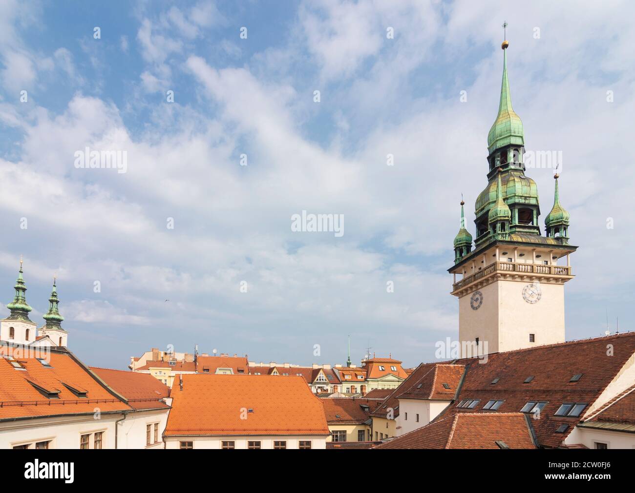Brünn (Brünn): Alter Rathausturm in der Altstadt, Jihomoravsky, Südmähren, Südmähren, Tschechisch Stockfoto
