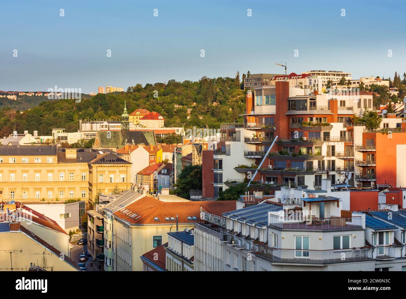 Brno (Brünn): Alte und neue Häuser in der Altstadt, Jihomoravsky, Südmähren, Südmähren, Tschechisch Stockfoto