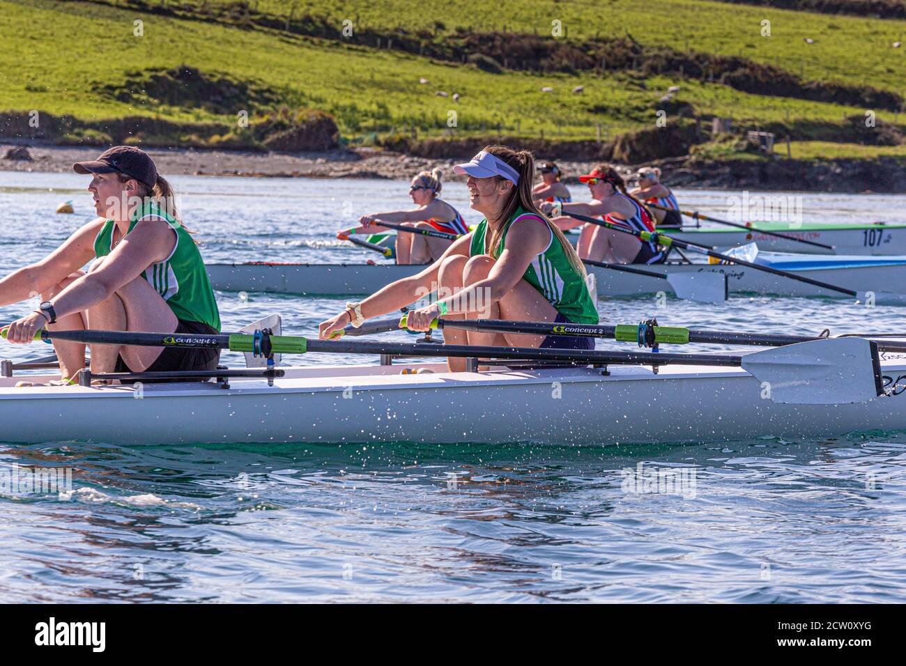 Irish Offshore Rowing Championships, Portmagee, County Kerry, Irland September 2020 Stockfoto
