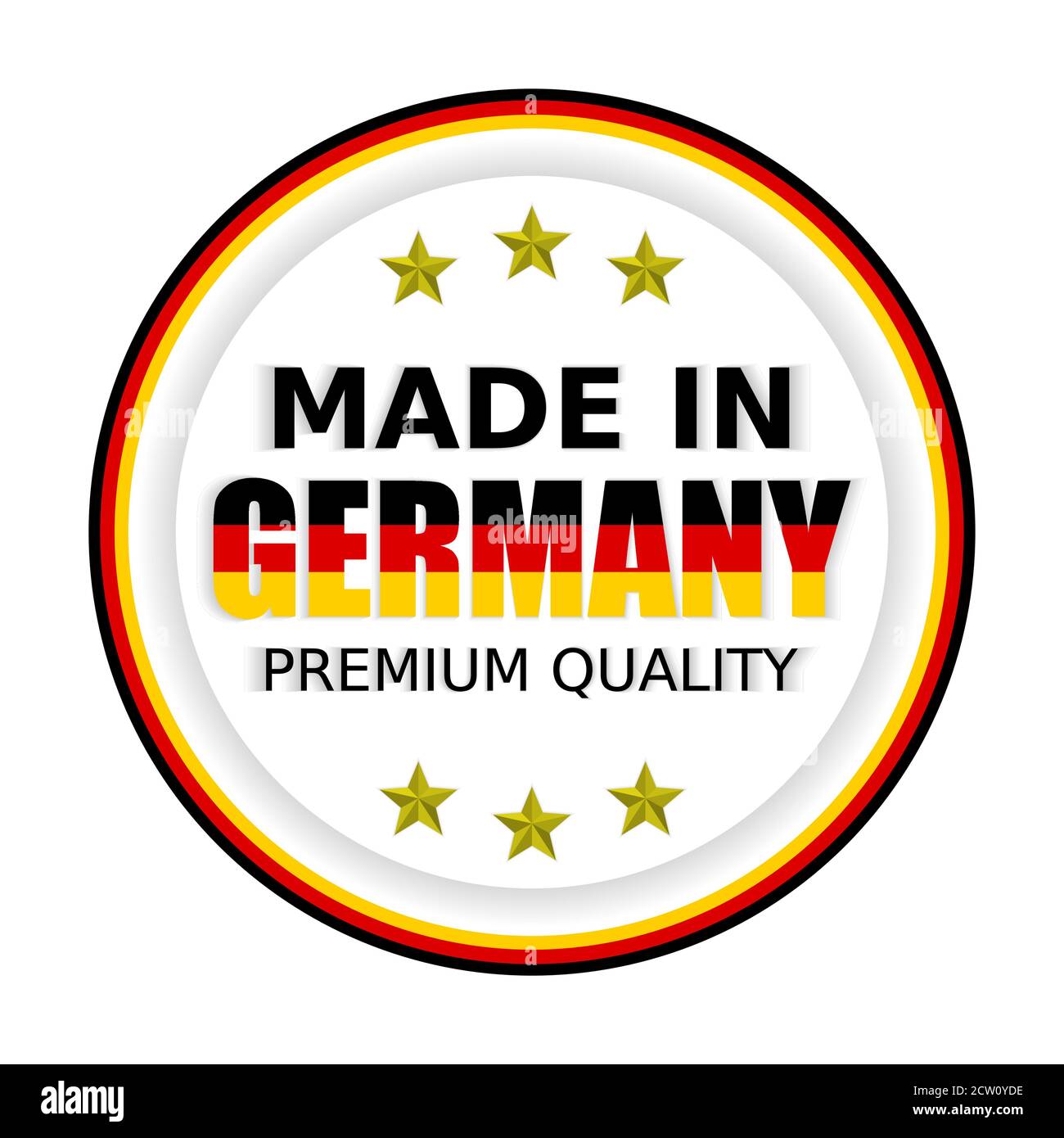 Vektorgrafik, Made in Germany, Premium Qualität. Perfekt für jeden Einsatz. Stock Vektor