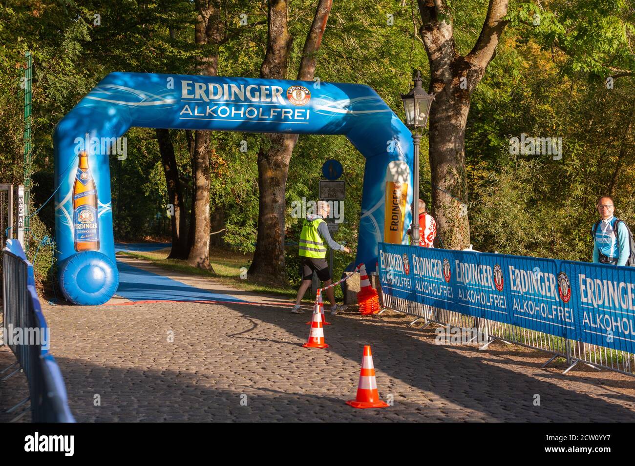 Ratingen/Deutschland/ Nordrhein-Westfalen - September 20: 12. Stadtwerke Ratingen Triathlon ein historisches Ereignis Stockfoto