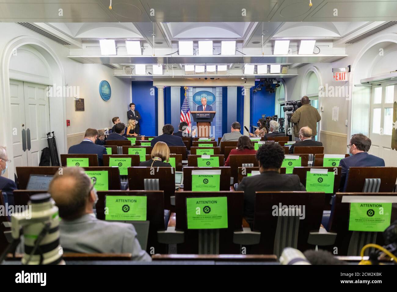 Washington, Vereinigte Staaten Von Amerika. September 2020. National Security Advisor to the Vice President LT. Gen. Keith Kellogg (ausgeschieden) nimmt an einer Pressekonferenz am Dienstag, 22. September 2020, im James S. Brady Press Briefing Room des Weißen Hauses Teil.Leute: LT. Gen. Keith Kellogg Kredit: Storms Media Group/Alamy Live News Stockfoto