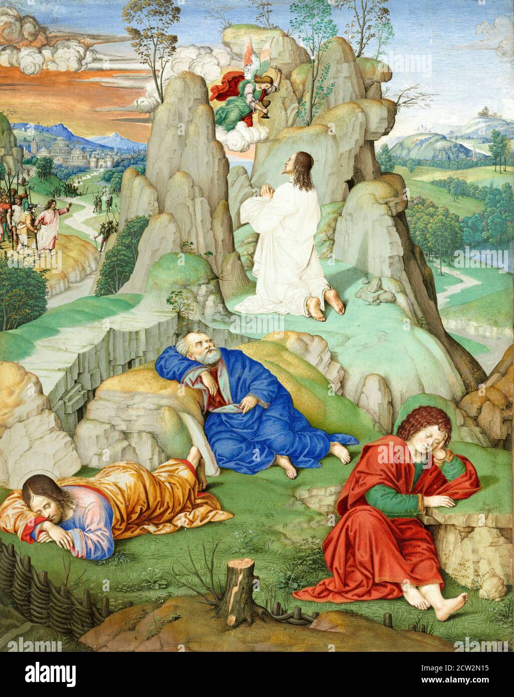 Die Agonie im Garten von Timoteo Viti, Erscheinungsdatum 1490-1500 Stockfoto