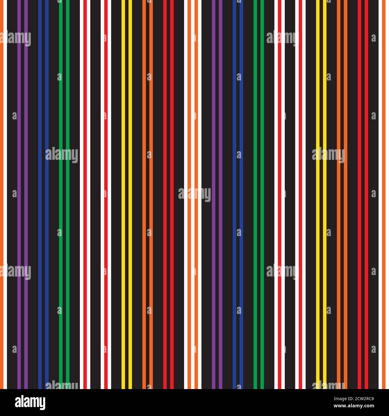 Regenbogen gestreift nahtlose Muster Hintergrund geeignet für Mode-Textilien, Stock Vektor