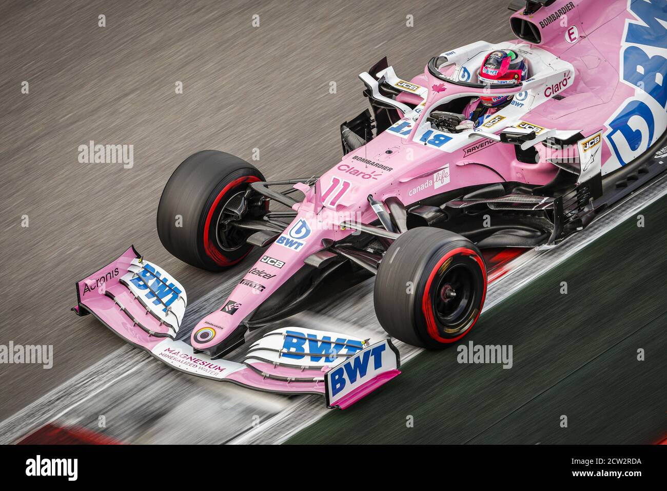 11 PEREZ Sergio (mex), Racing Point F1 RP20, Aktion während des Formel 1 VTB Russian Grand Prix 2020, vom 25. Bis 27. September 2020 auf dem Sotschi-Autod Stockfoto