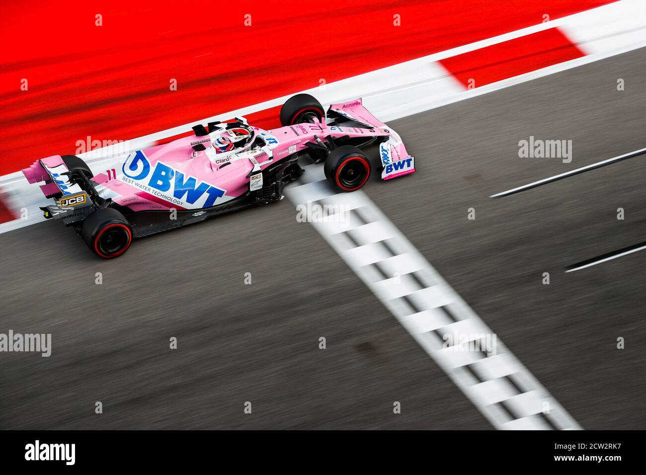 11 PEREZ Sergio (mex), Racing Point F1 RP20, Aktion während des Formel 1 VTB Russian Grand Prix 2020, vom 25. Bis 27. September 2020 auf dem Sotschi-Autod Stockfoto