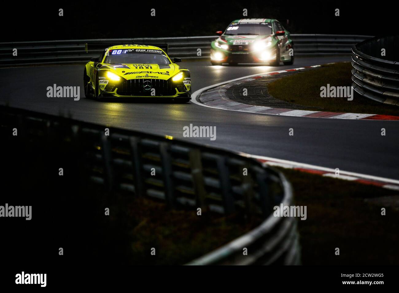 09 Shoffner John (usa), Hill Janine (usa), GetSpeed Performance, Mercedes-AMG GT3, Einsatz während der 2020 24 Stunden Nürburgring, auf dem Nordburgring Stockfoto