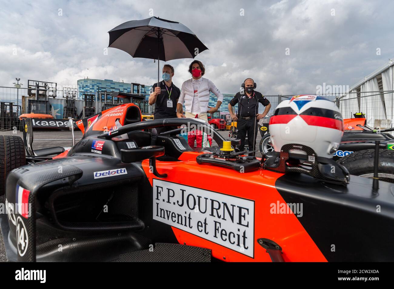 Alesi Giuliano (Fra), MP Motorsport, Dallara F2 2018, Portrait, Ambiente beim 10. Lauf der FIA Formel-2-Meisterschaft 2020 ab Septem Stockfoto