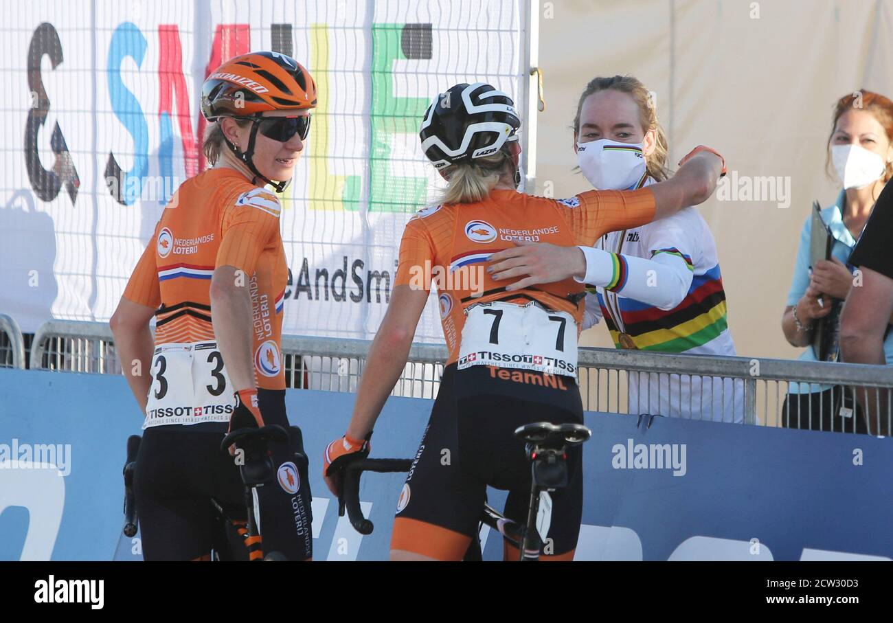 Anna Van der Breggen aus den Niederlanden 1. Platz während der UCI World Road Championships 2020, Women Elite Road Race, am 26. September 2020 in Autodromo Stockfoto