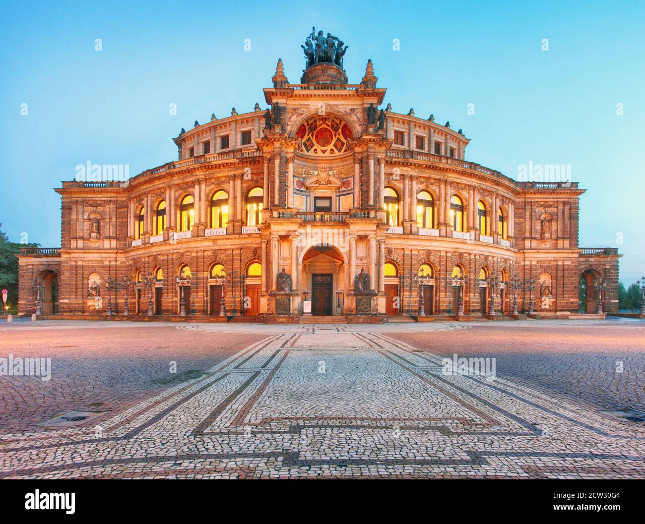 Dresden - Semperoper, Deutschland Stockfoto