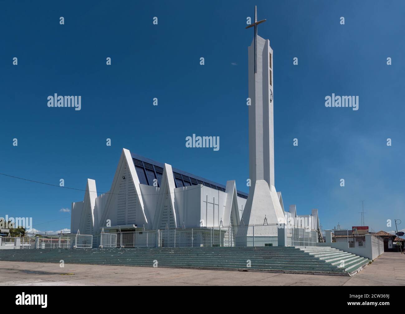 Unbefleckte Kirche von Concepcion de Maria in Liberia, Guanacaste, Costa Rica Stockfoto