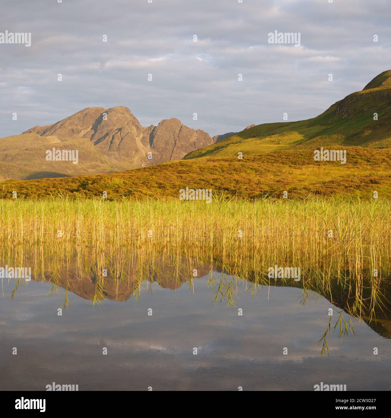 Überlegungen von Loch Cill Chriosd Stockfoto