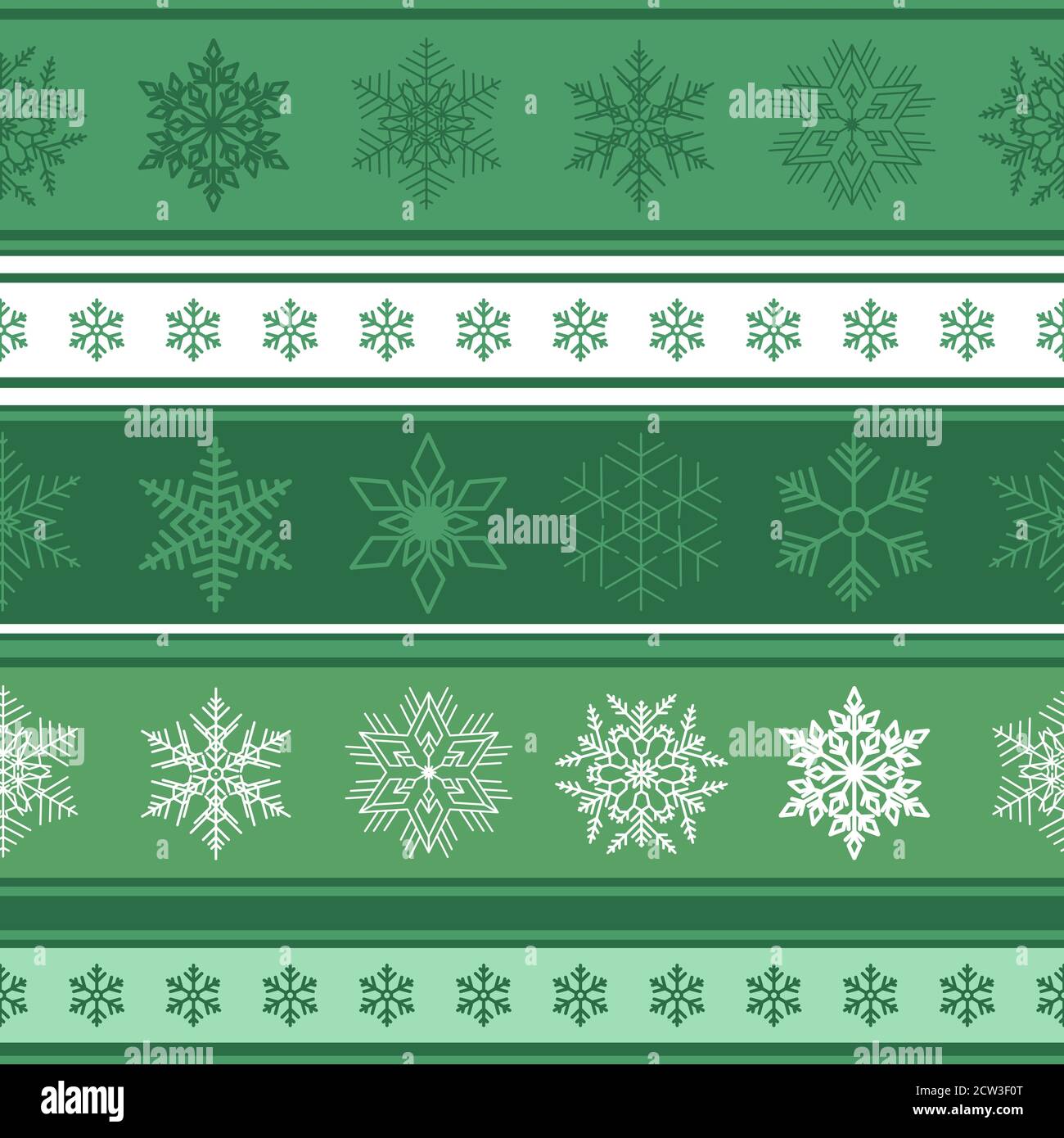Band nahtlose Weihnachten Hintergrund mit Muster von Schneeflocken Stock Vektor