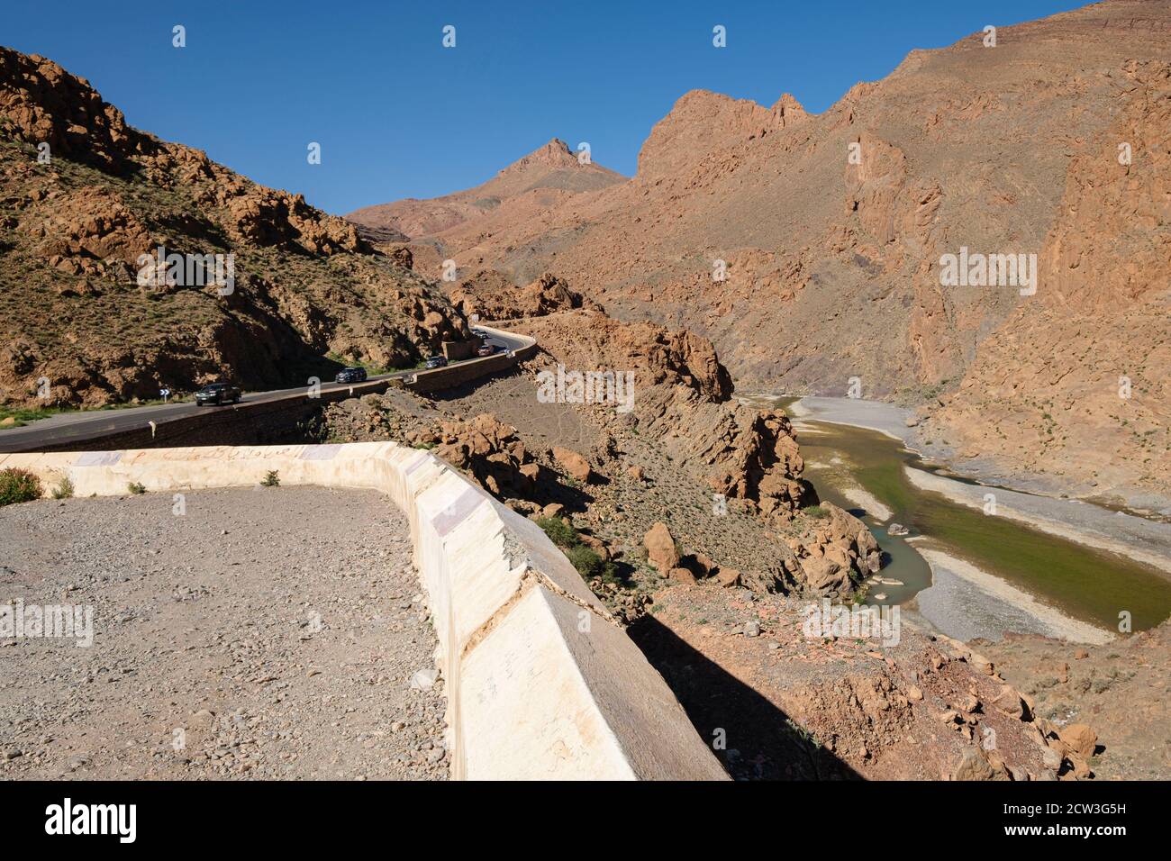 Gargantas del Ziz, valle del río Ziz, Marruecos, Afrika Stockfoto