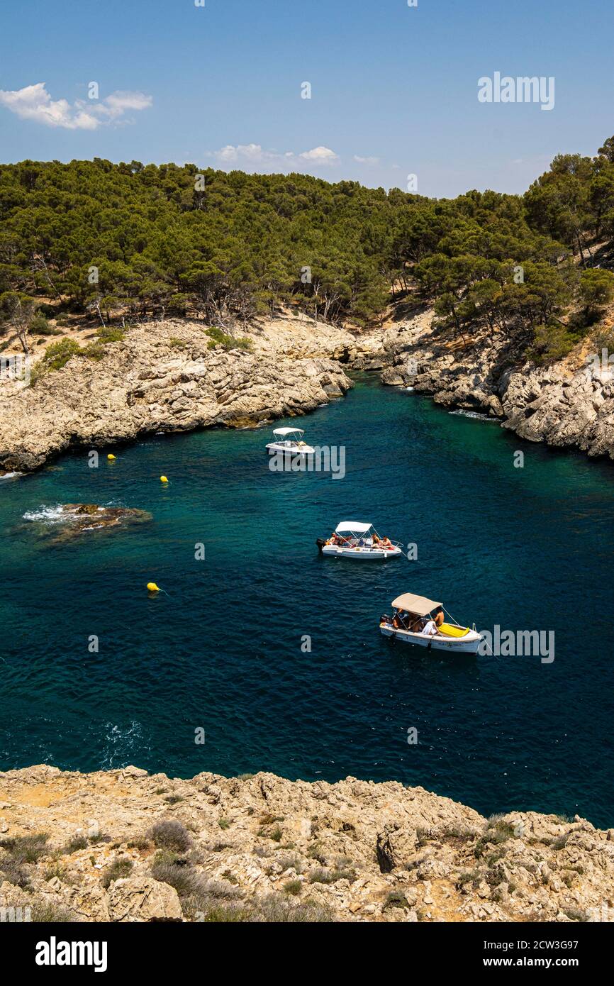 Caló d´en Monjo, Calviá, Mallorca, Balearen, Spanien Stockfoto