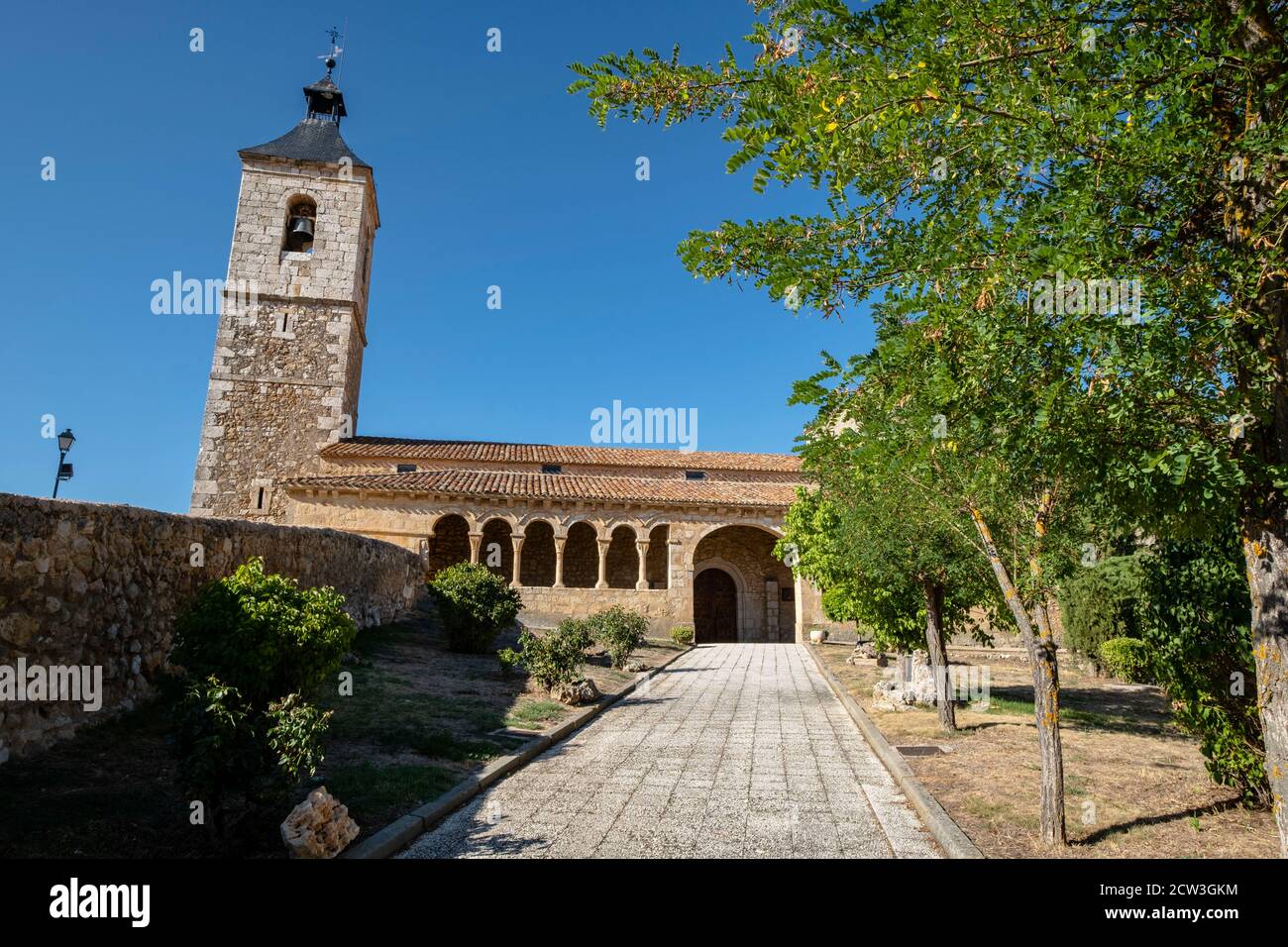 iglesia de santa Cristina, románica s.XII, Barca, Soria, comunidad autónoma de Castilla y León, Spanien, Europa Stockfoto