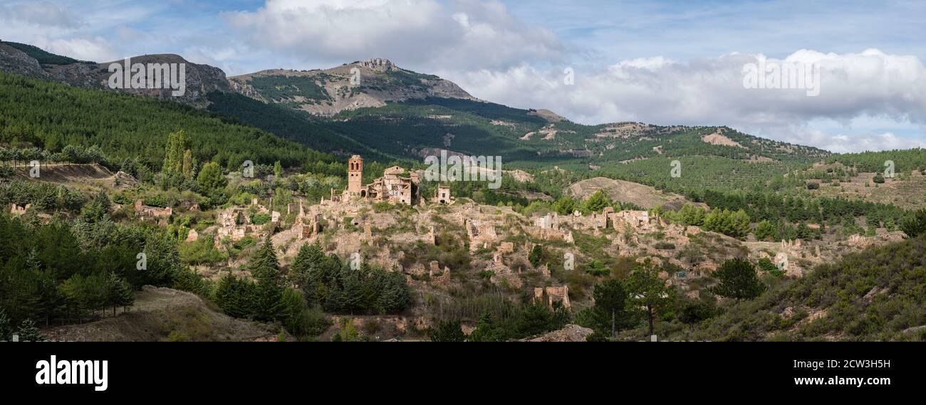 Turruncún, sierra de Préjano, La Rioja, Spanien, Europa Stockfoto