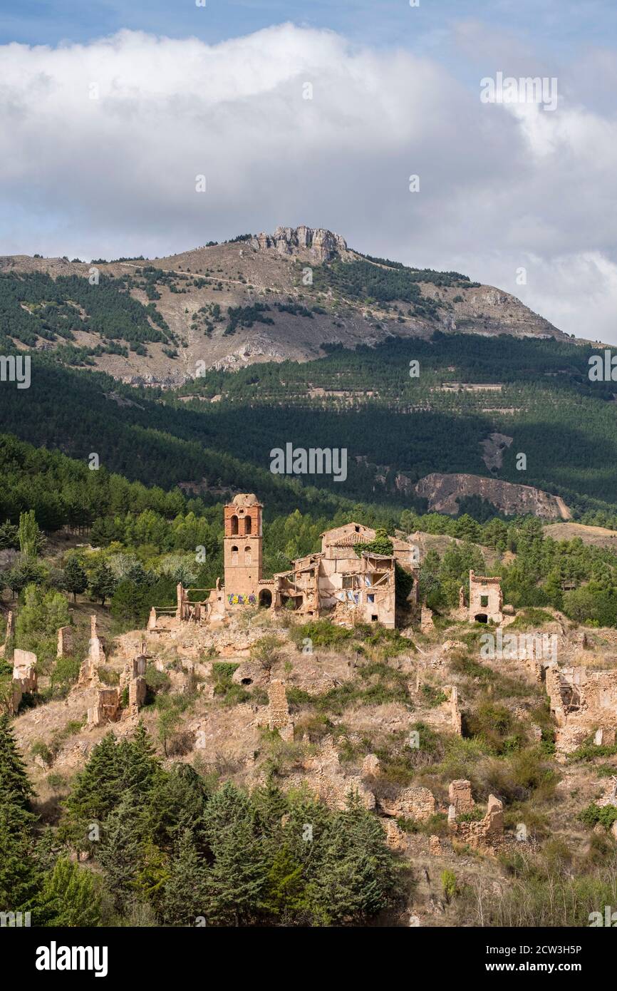 Turruncún, sierra de Préjano, La Rioja, Spanien, Europa Stockfoto