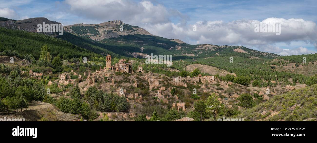Turruncún, sierra de Préjano, La Rioja, Spanien, Europa Stockfoto