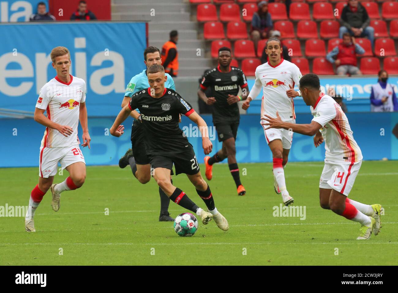 Leverkusen, Deutschland, 26.09.2020, 1. Bundesliga 2. Spieltag, Bayer 04 Leverkusen - RB Leipzig, Florian Wirtz (Leverkusen) (Foto: Jürgen Schwarz) DF Stockfoto