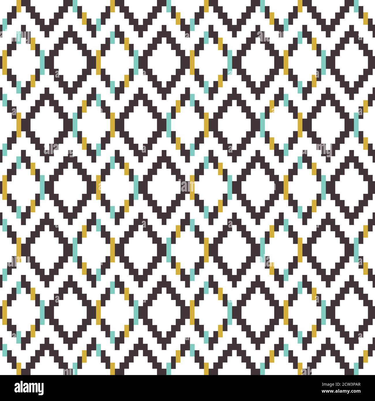 Rhombus-Hintergrund. Geometrisches abstraktes Nahtmuster Stock Vektor