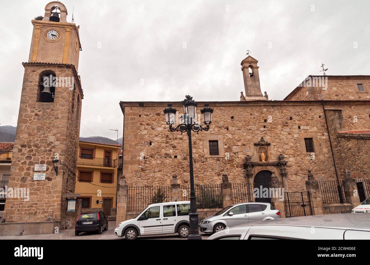 Iglesia de Nuestra Señora de la Asunción. Jerte. Valle del Jerte. Cáceres. Extremadura. España Stockfoto