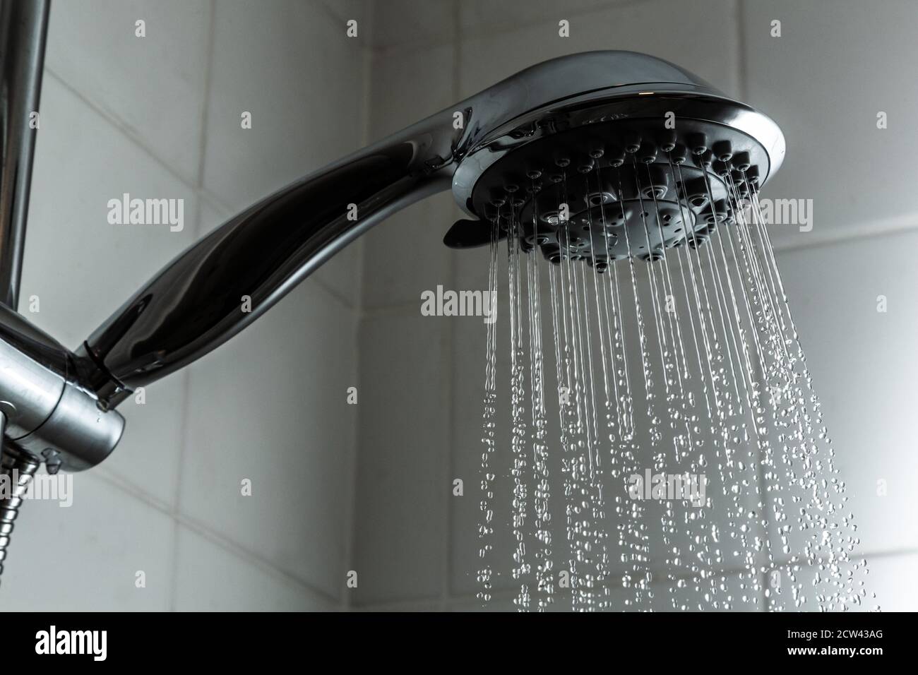 Duschkopf Wasserspray Stockfoto