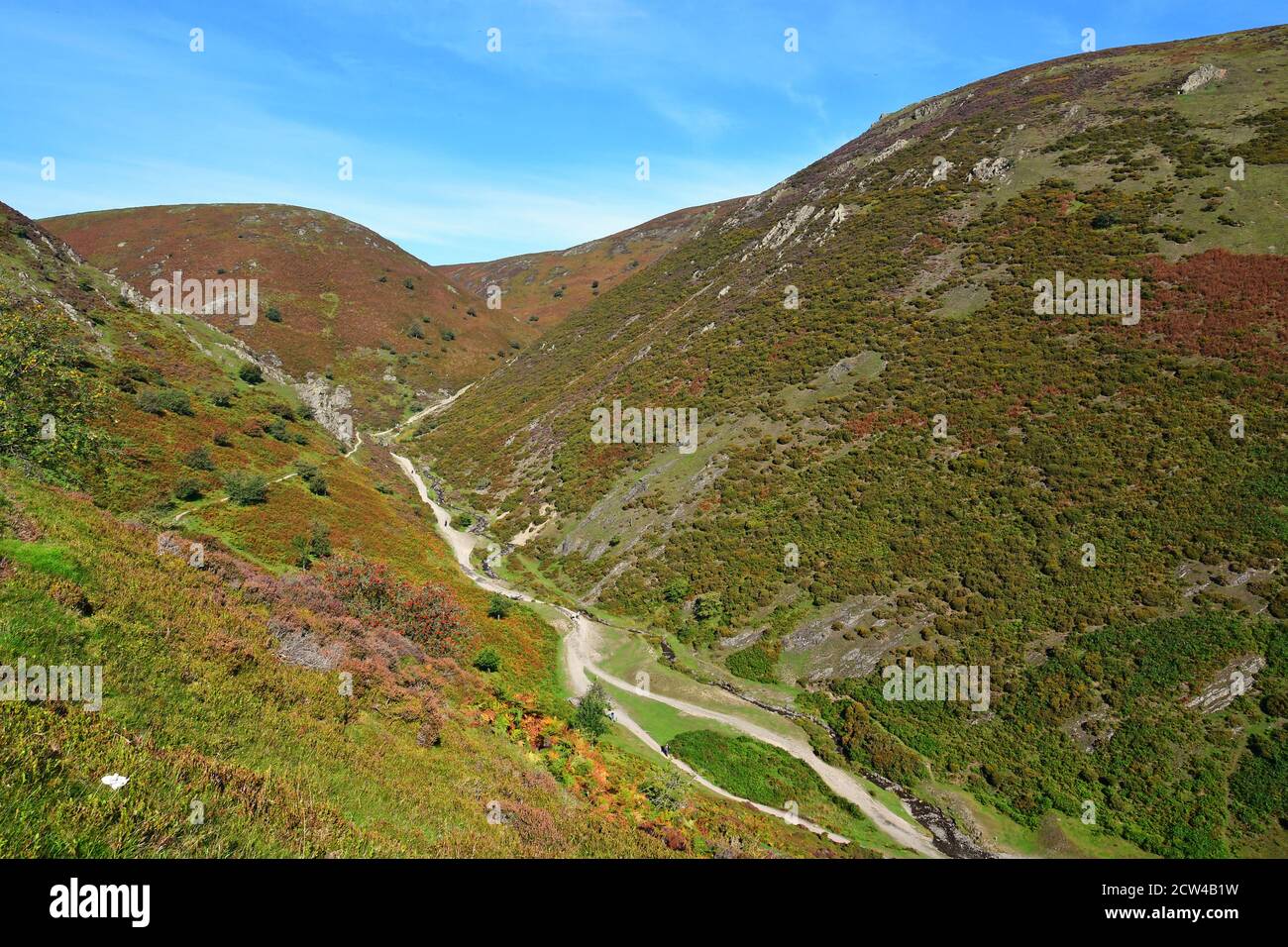 Carding Mill Valley, Church Stretton, Shropshire, Großbritannien Stockfoto