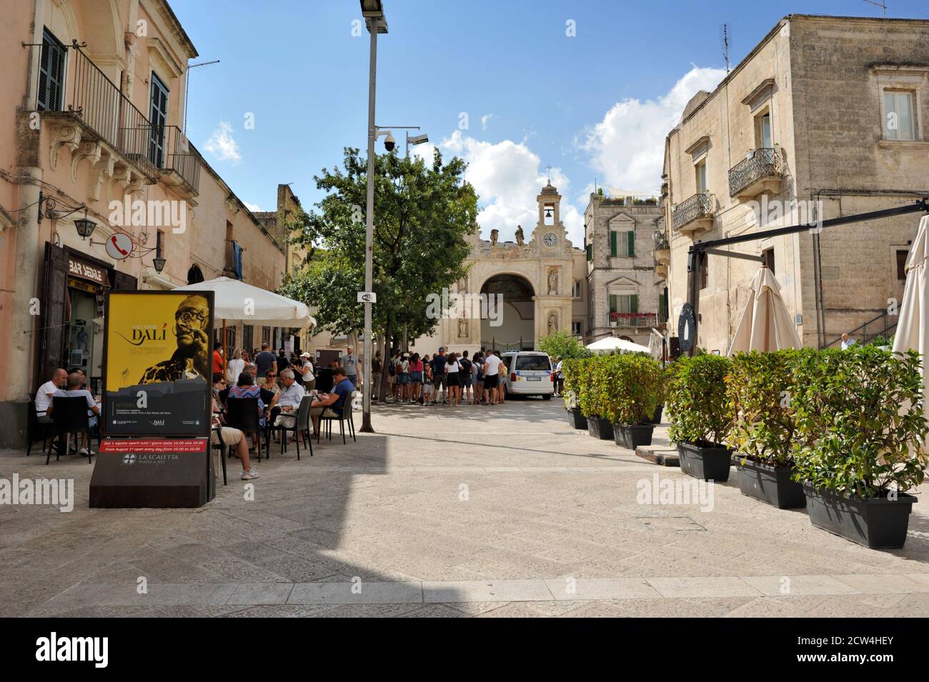Piazza del Sedile, Matera, Basilicata, Italien Stockfoto