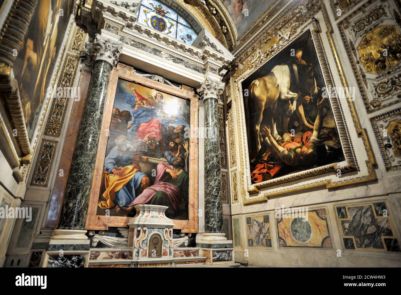 Italien, Rom, Kirche Santa Maria del Popolo, Cappella Cerasi, Annibale