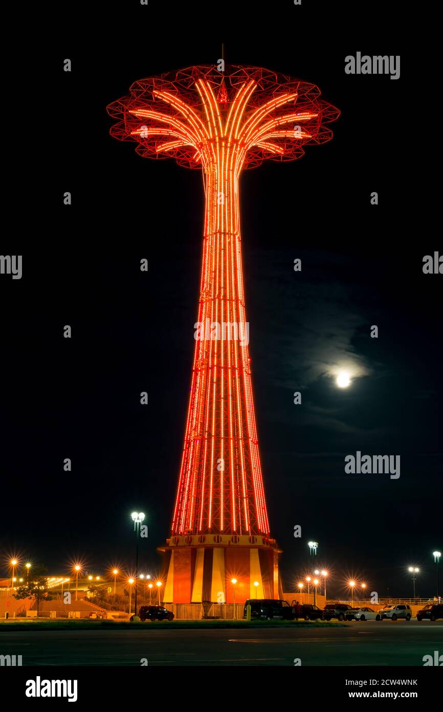 Coney Island Parachute Jump, Brooklyn, New York City Stockfoto