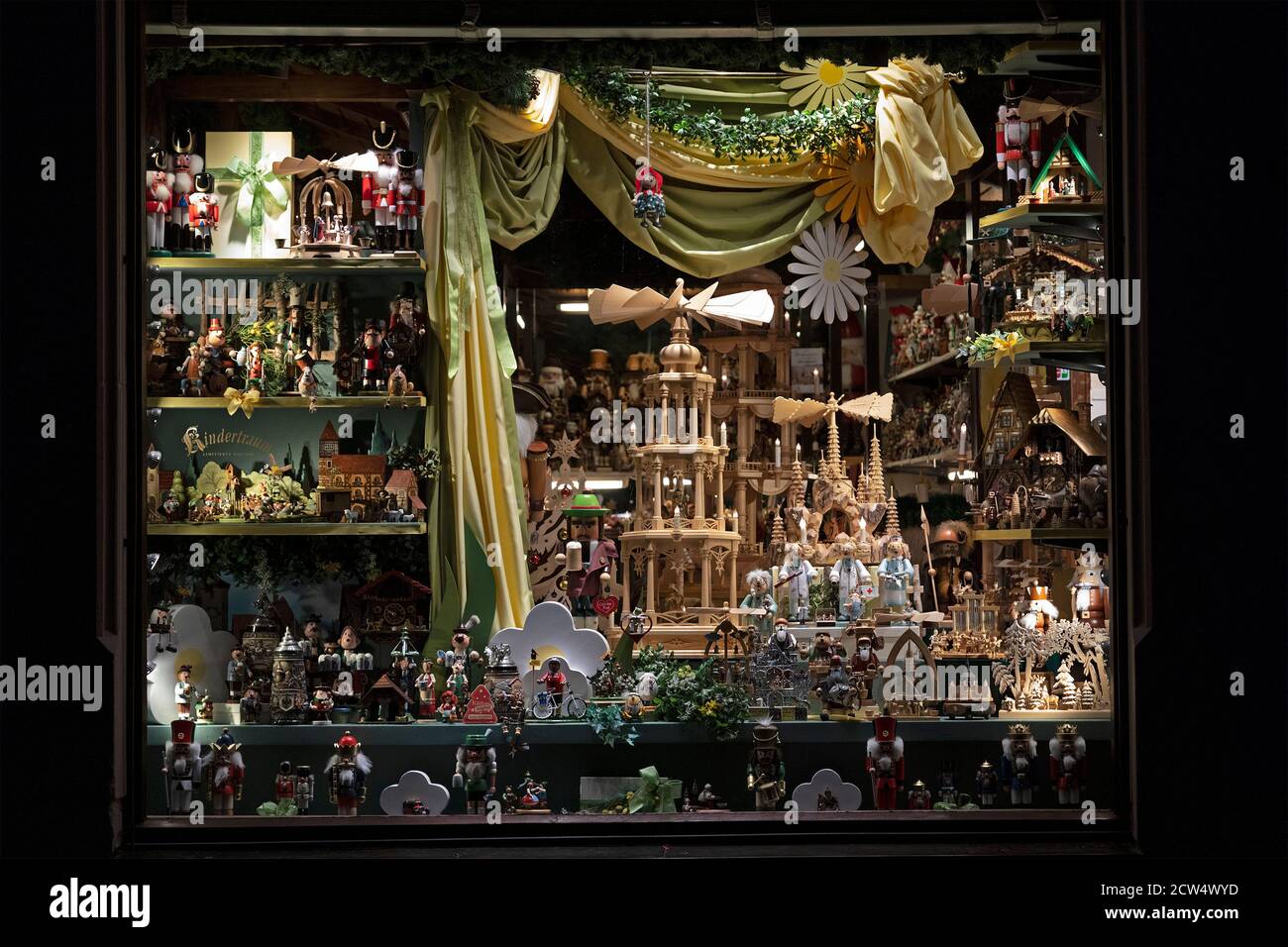 Schaufenster, Altstadt, Rothenburg ob der Tauber, Mittelfranken, Bayern, Deutschland Stockfoto