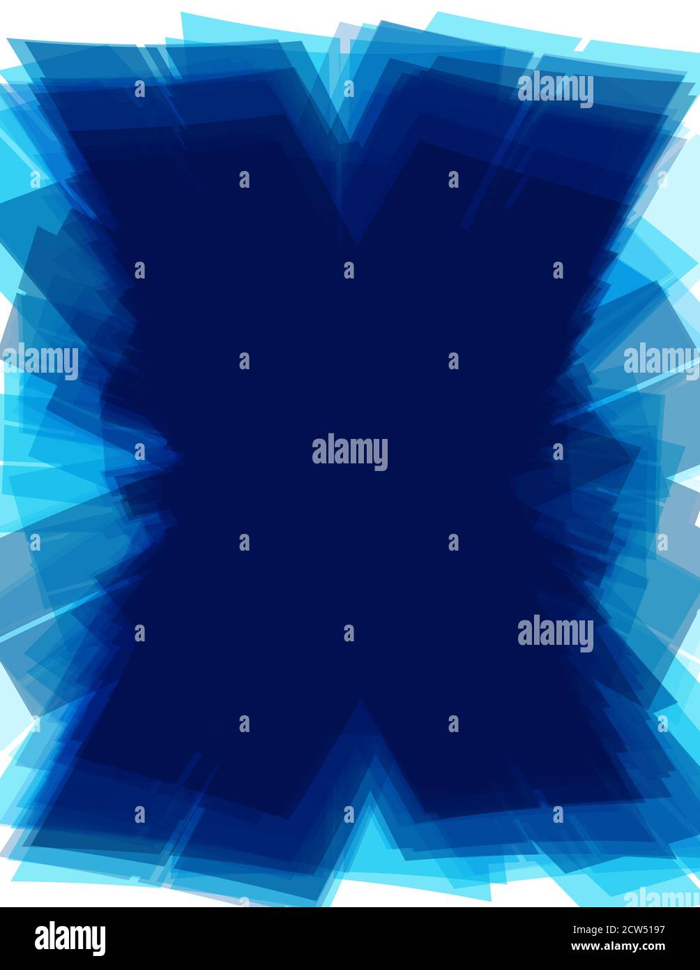 Abstrakter dunkelblauer x-Hintergrund mit Tech X-Buchstabenform. Futuristisches Grafikmuster Stockfoto