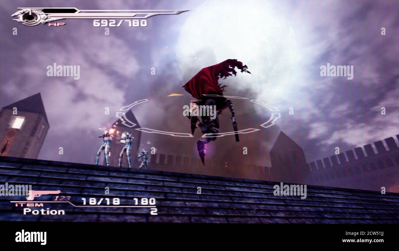 Dirge of Cerberus – Final Fantasy VII – Sony PlayStation 2 PS2 – nur zur redaktionellen Verwendung Stockfoto