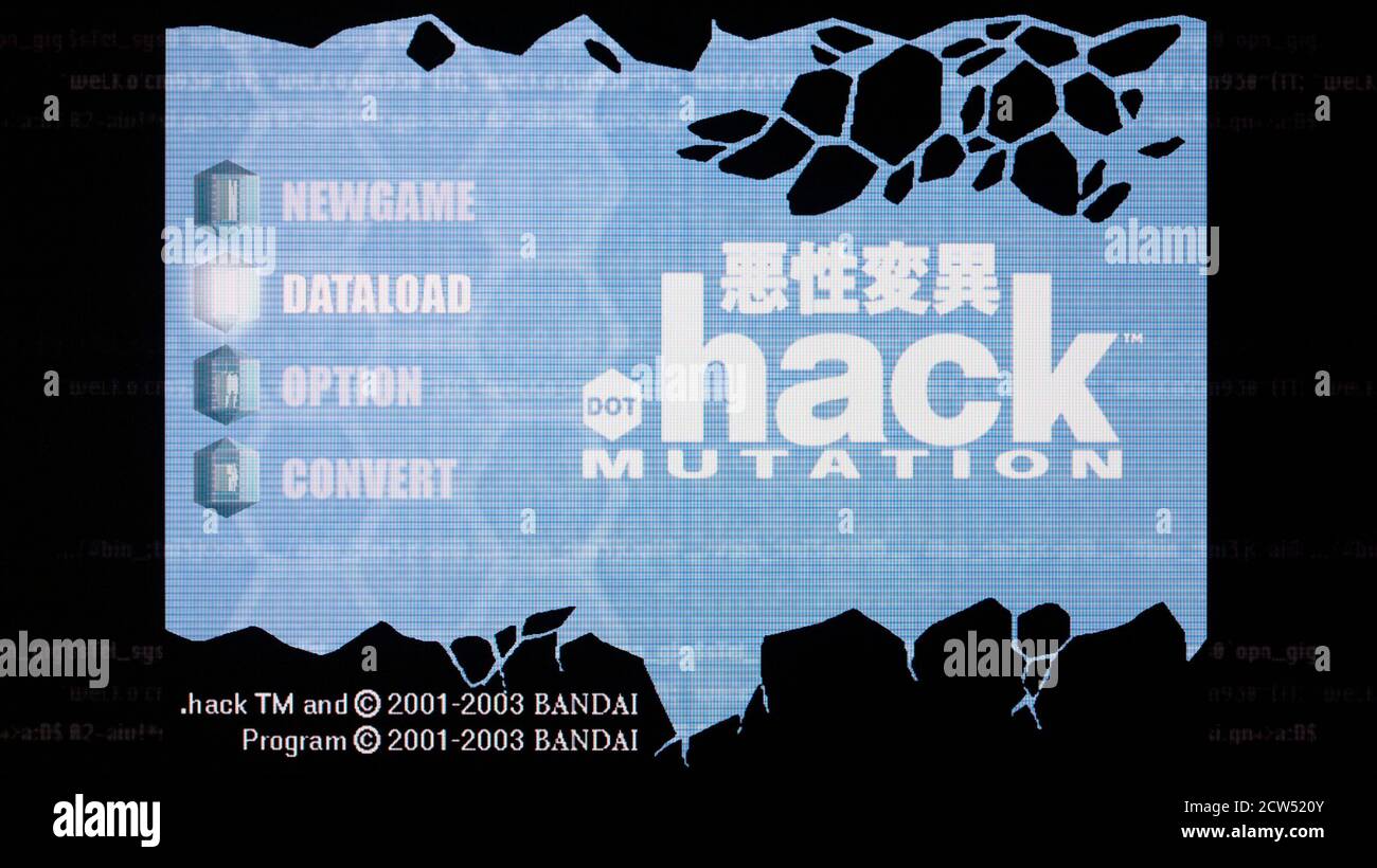 .Hack Mutation - Sony PlayStation 2 PS2 - redaktionelle Verwendung Nur Stockfoto