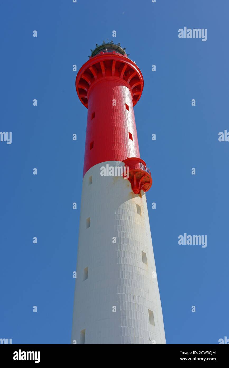 Frankreich, Charente Maritime, La Tremblade, Leuchtturm La Coubre, Charente Maritime (Luftaufnahme) Stockfoto