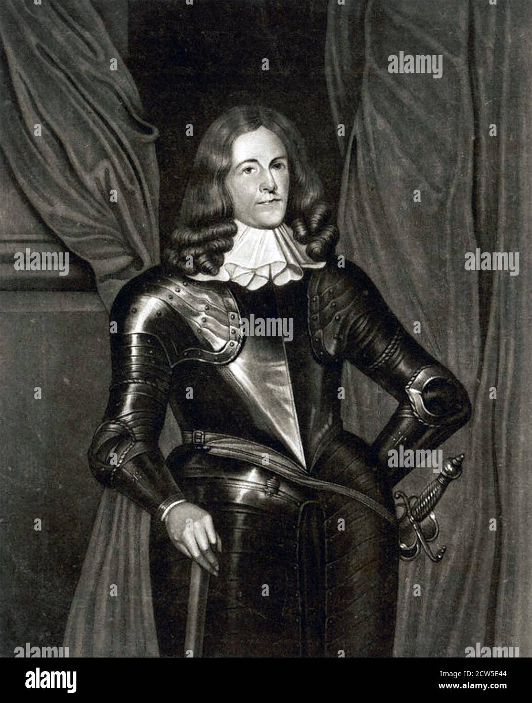 HENRY CROMWELL (1628-1674) vierter Sohn von Oliver Cromwell Stockfoto