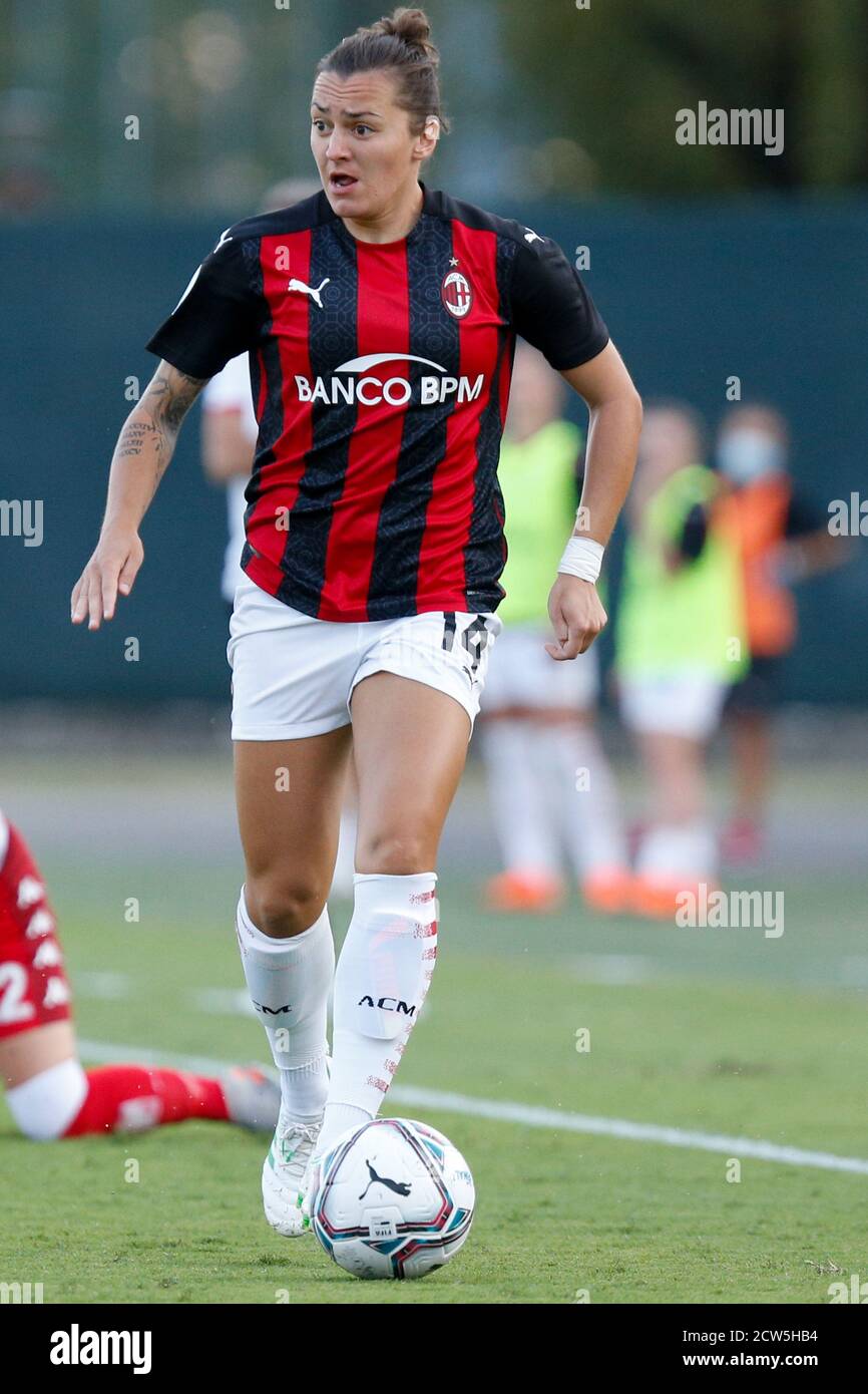 Lidija Kulas (AC Mailand) während AC Mailand gegen Pink Bari, Italienische Fußball Serie A Frauen Meisterschaft, Mailand, Italien, 05. September 2020 Stockfoto