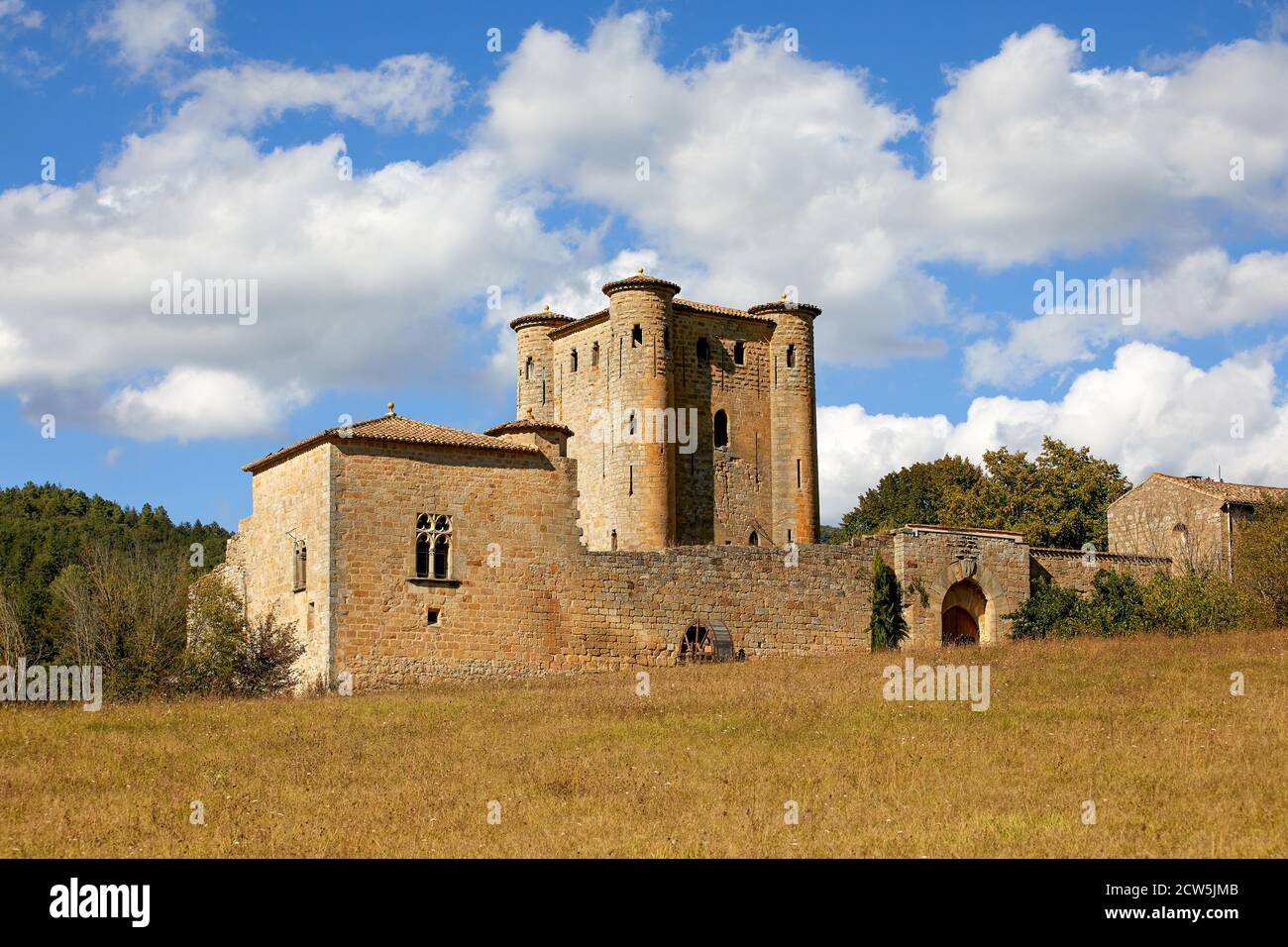 Schloss von Arques - ein katharerschloss, Südfrankreich Stockfoto