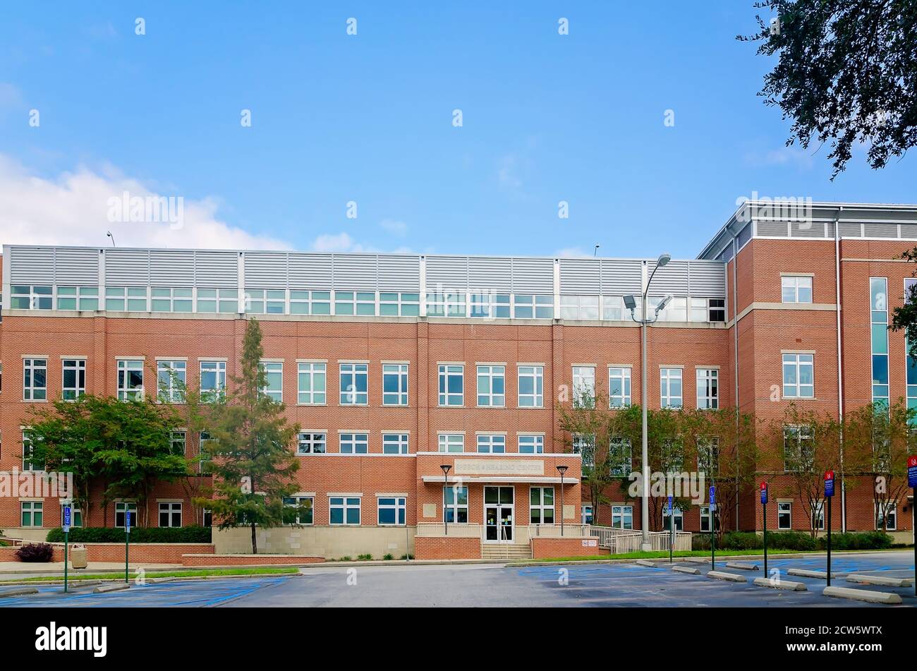 Das Rede- und Hörzentrum der Universität von South Alabama ist am 26. September 2020 in Mobile, Alabama, abgebildet. Stockfoto