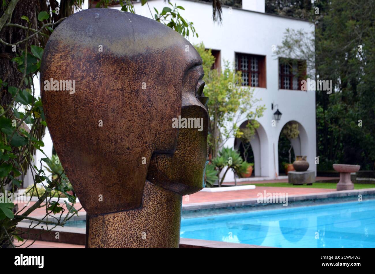 Quito, Ecuador - Casa de Guayasamín Bust Stockfoto