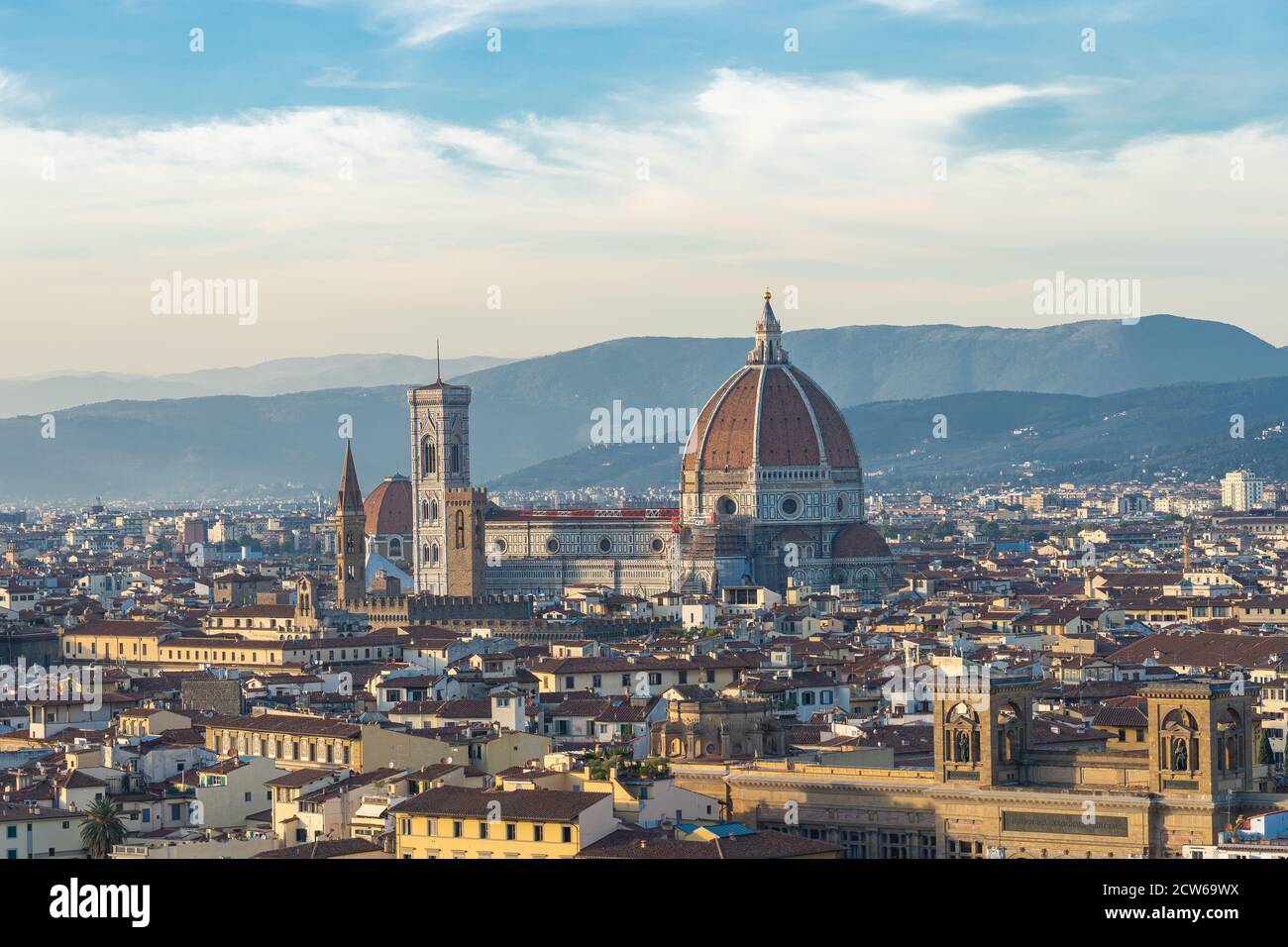 Duomo Florenz mit Skyline der Stadt in der Toskana, Italien. Stockfoto