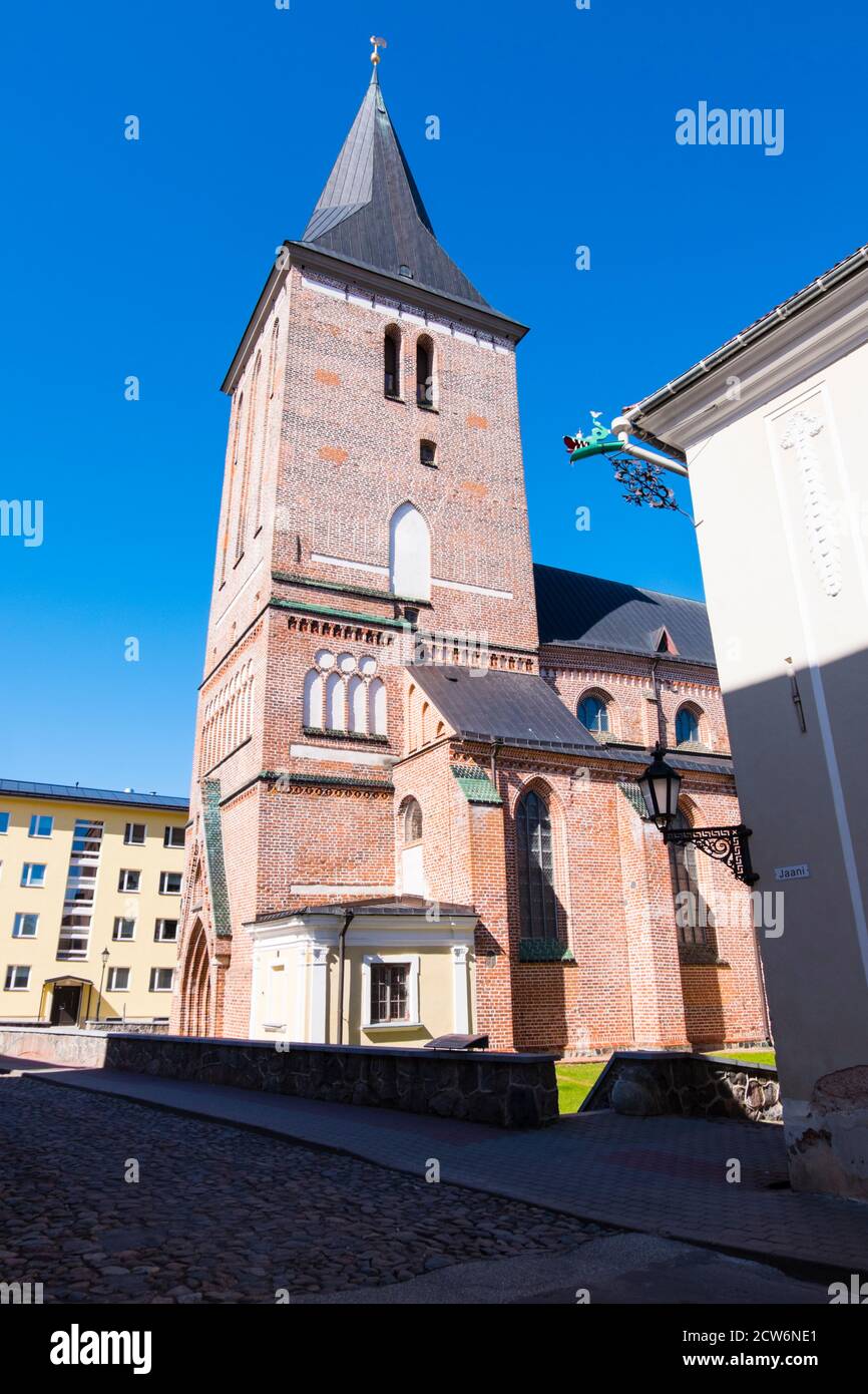Jaani kirik, St. John's Church, Tartu, Estland Stockfoto