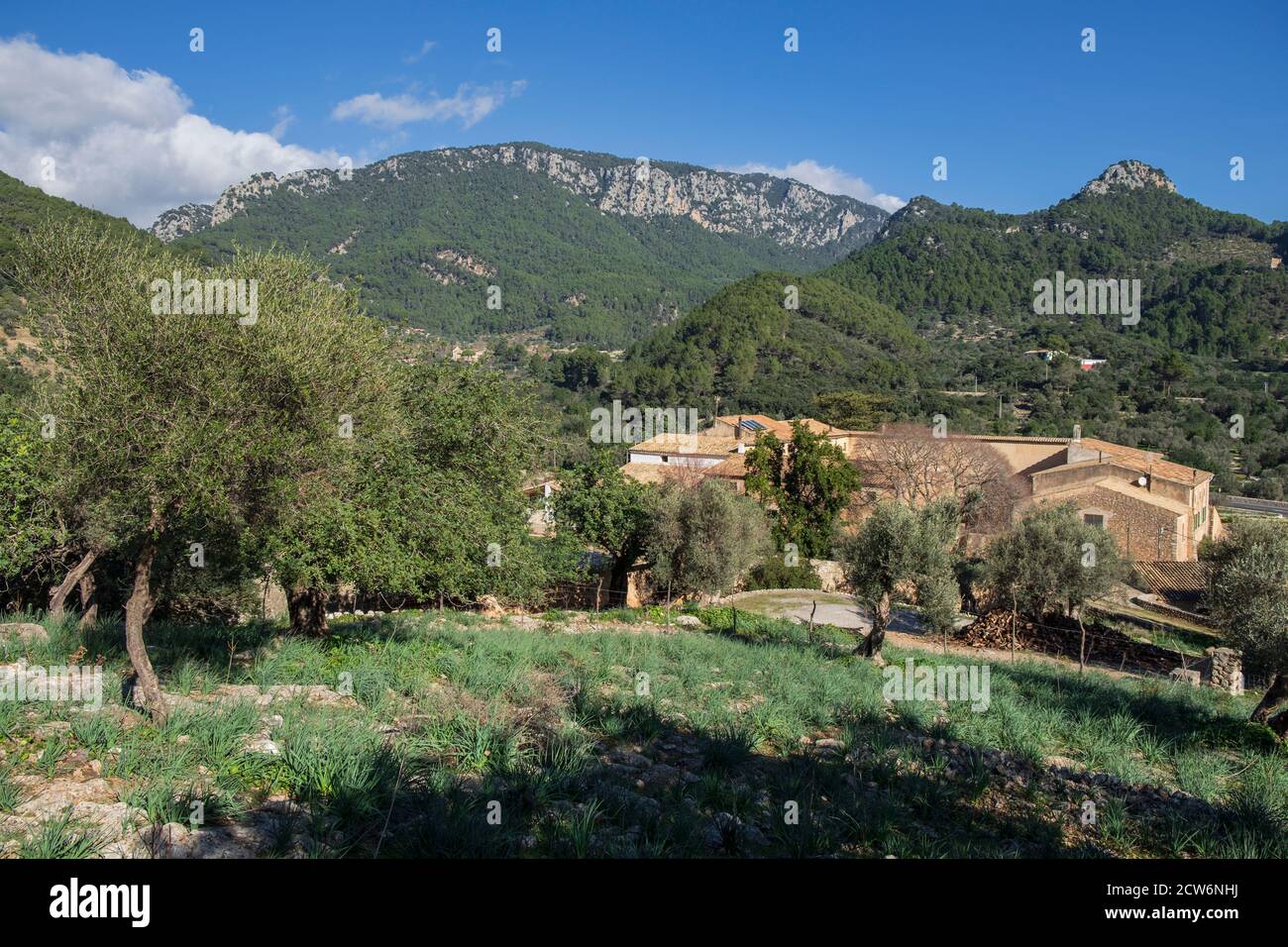 S’Alqueria d’Avall, Termino Municipal de Bunyola, Mallorca, balearen, Spanien Stockfoto