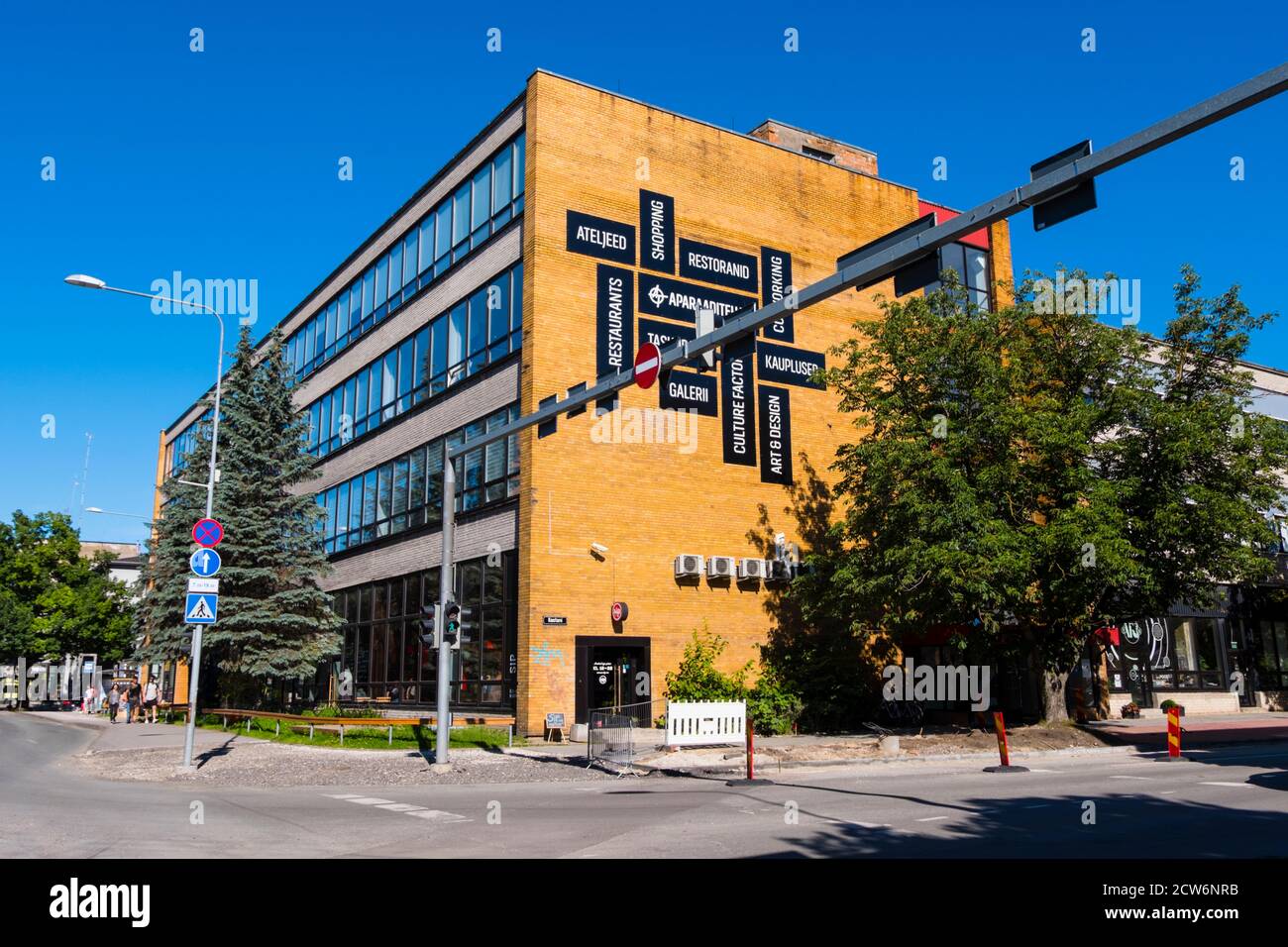 Aparaaditehas, Tartu, Estland Stockfoto