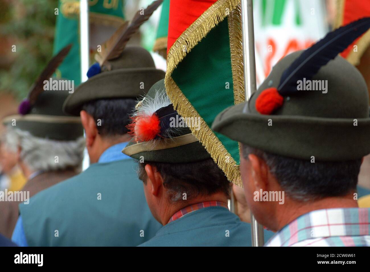 Castelnuovo don Bosco, Piemont/Italien -04/07/2019- 90. Versammlung von Alpini, dem Infanteriekorps der italienischen Armee im Bergkrieg. Stockfoto