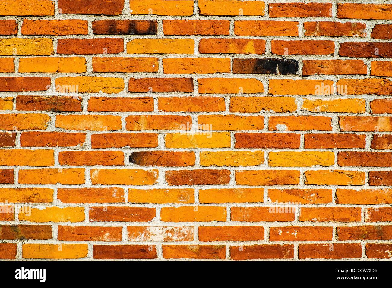 Grunge Ziegelwand Oberfläche. Hintergrund der Ziegelwand. Alte Textur von roten Steinblöcken Stockfoto